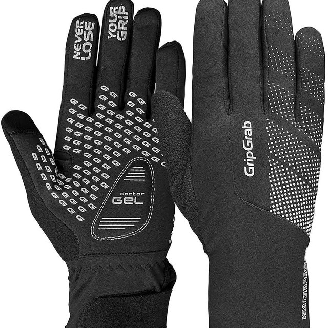 GripGrab Ride Waterproof Winter Cycling Gloves Windproof Thermal Padded Bike Gloves Fleece Lined Cold Weather Bicycle Glove