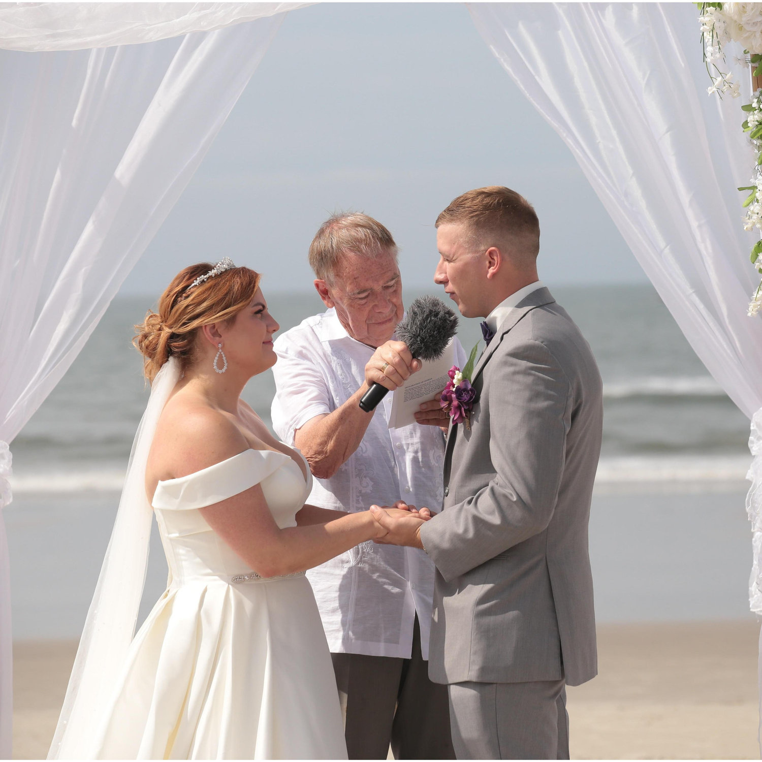 Exchanging of his vows