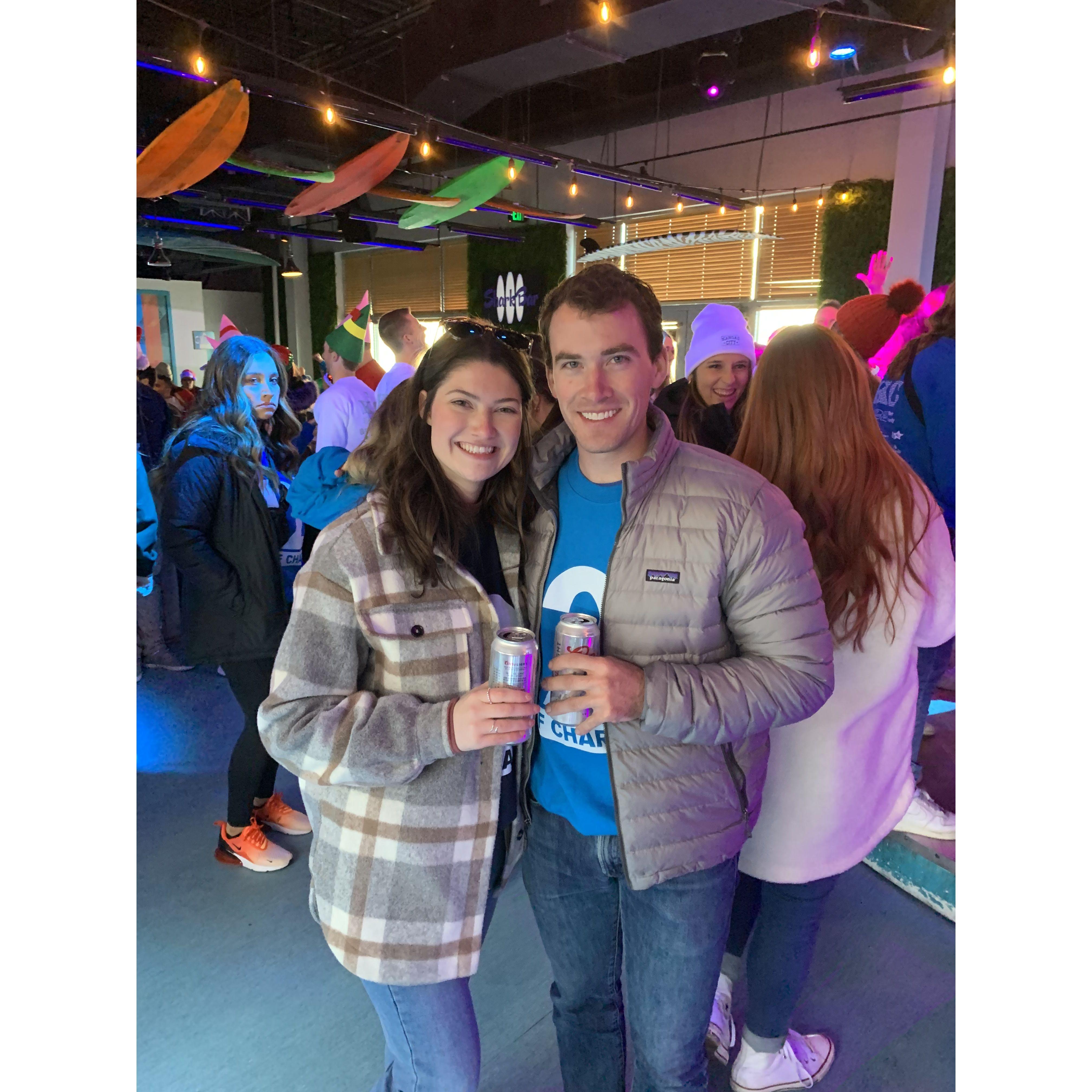 Our first picture together at 12 bars of charity 12.17.2022