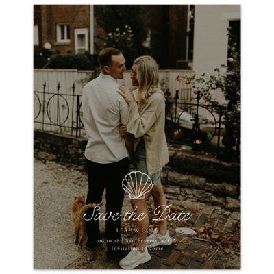 White Nautical Wedding Digital Save the Date - Boracay Photo
