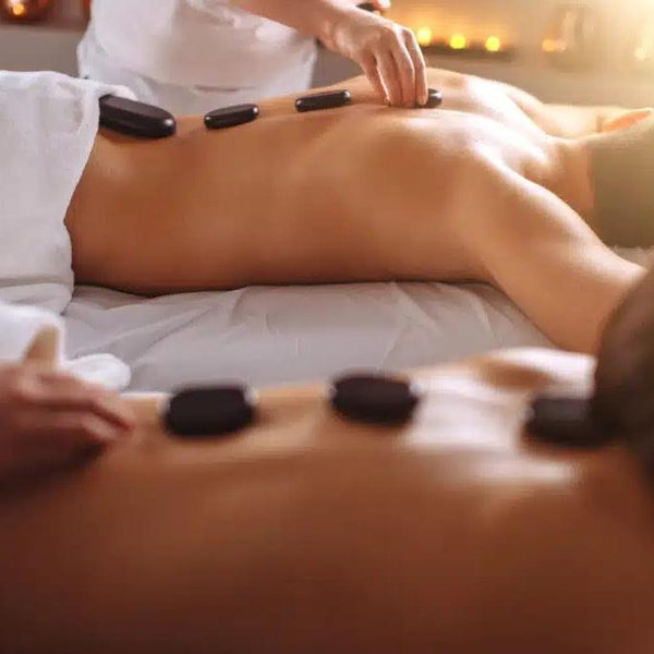 80-Minute Couples Stone Massage the Night Before our Wedding