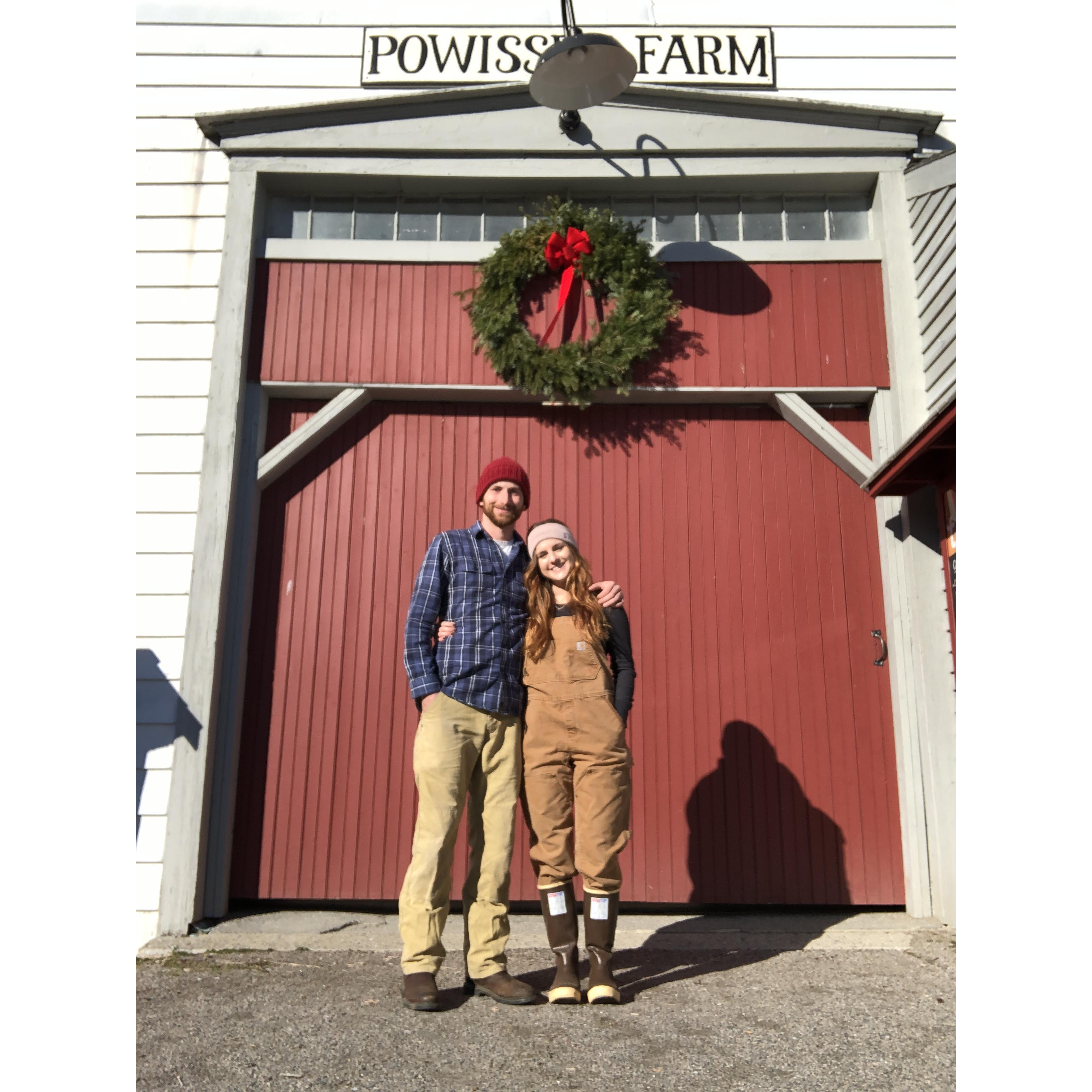 We met while working at Powisset Farm in Dover, MA.