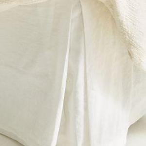 Relaxed Cotton-Linen Bed Skirt - King
