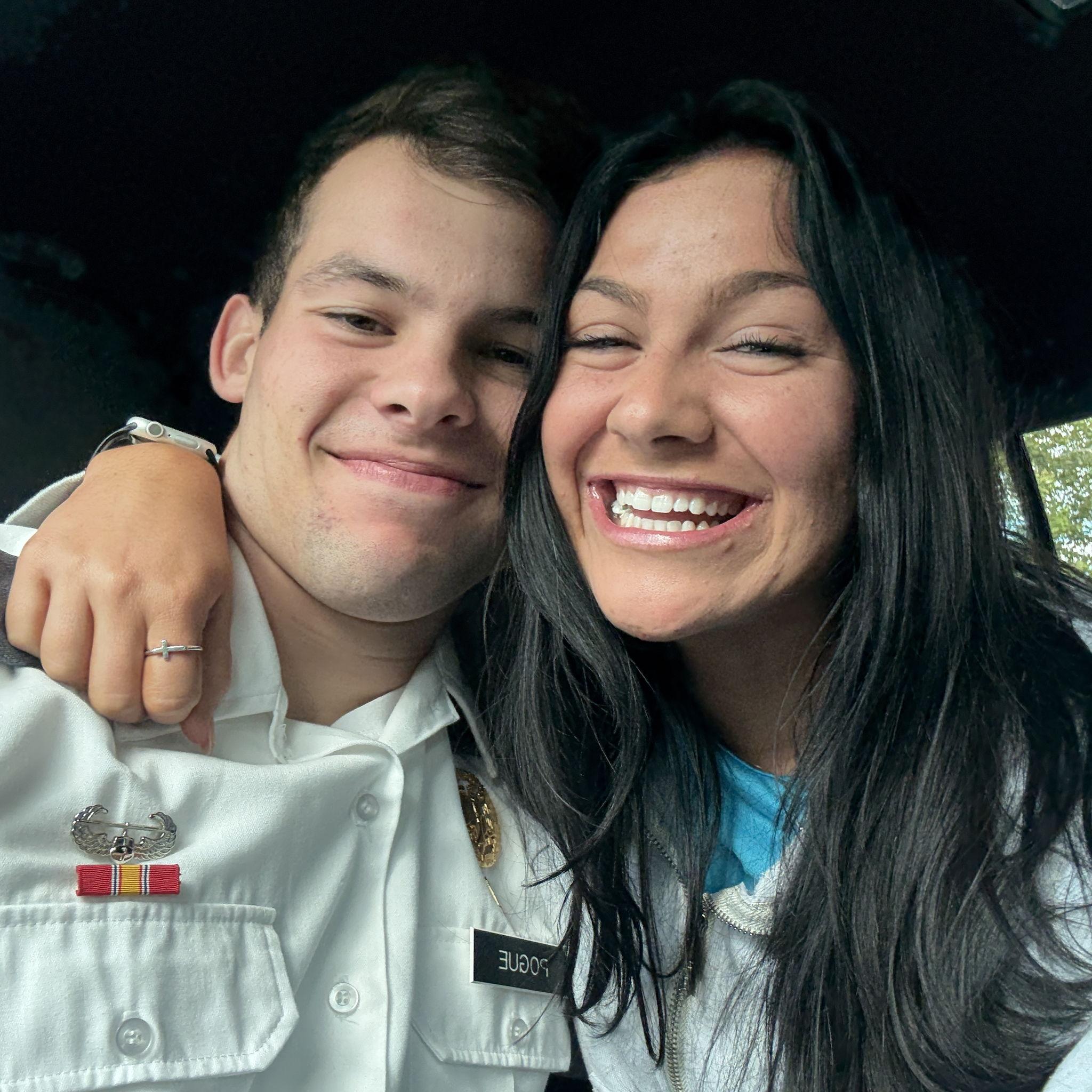 I surprised him for his birthday!