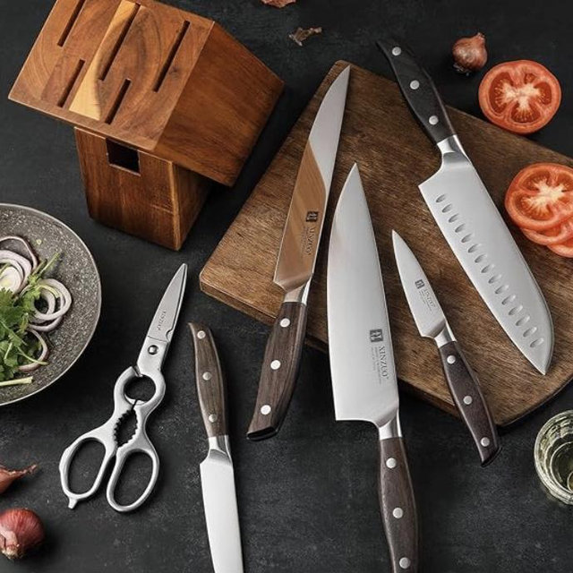 XINZUO 7 Piece Kitchen Knife Set