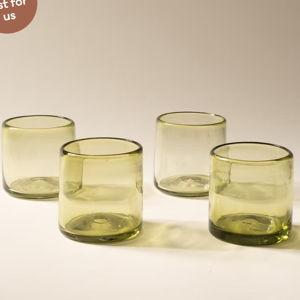 Recycled Handblown Glassware | East Fork - Short Set of 4