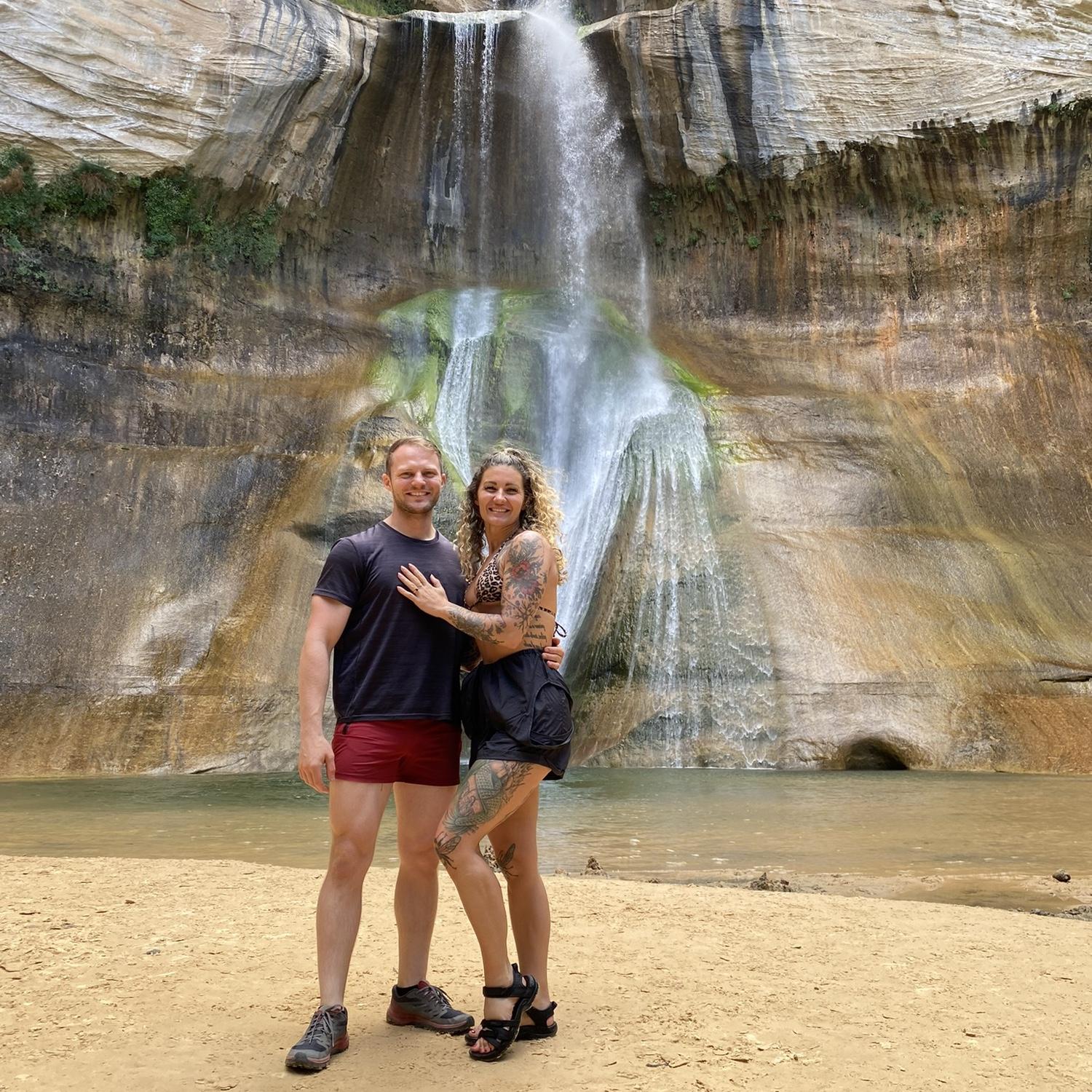 We got engaged! Grand Staircase Escalante National Monument July 2023