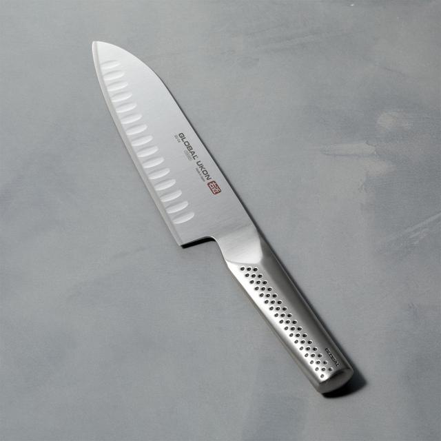 Global ® 7" UKON Hollow Ground Santoku Knife