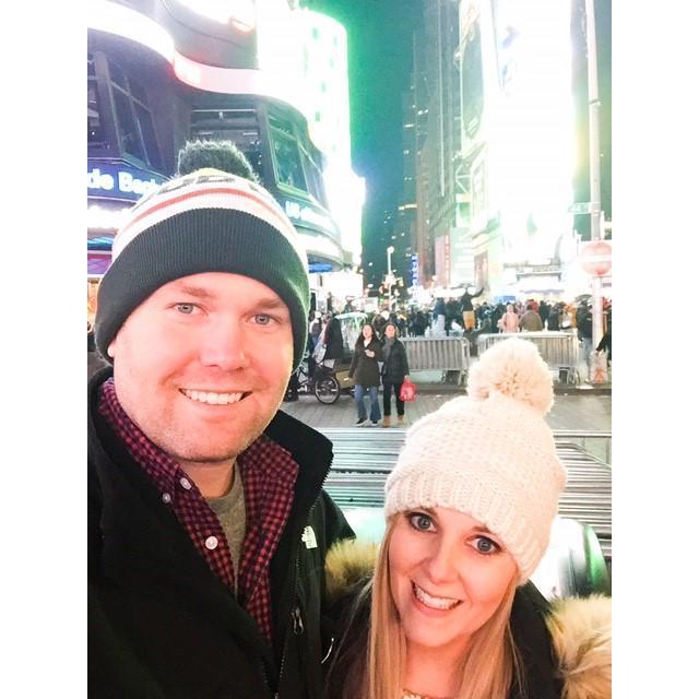 New Years Eve in Times Square. Yes, we were at the ball drop!!!