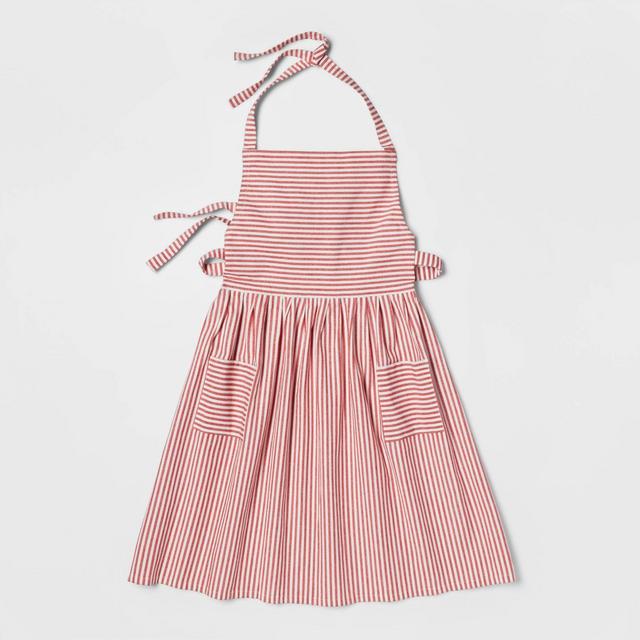 Cotton Striped Apron Red - Threshold™