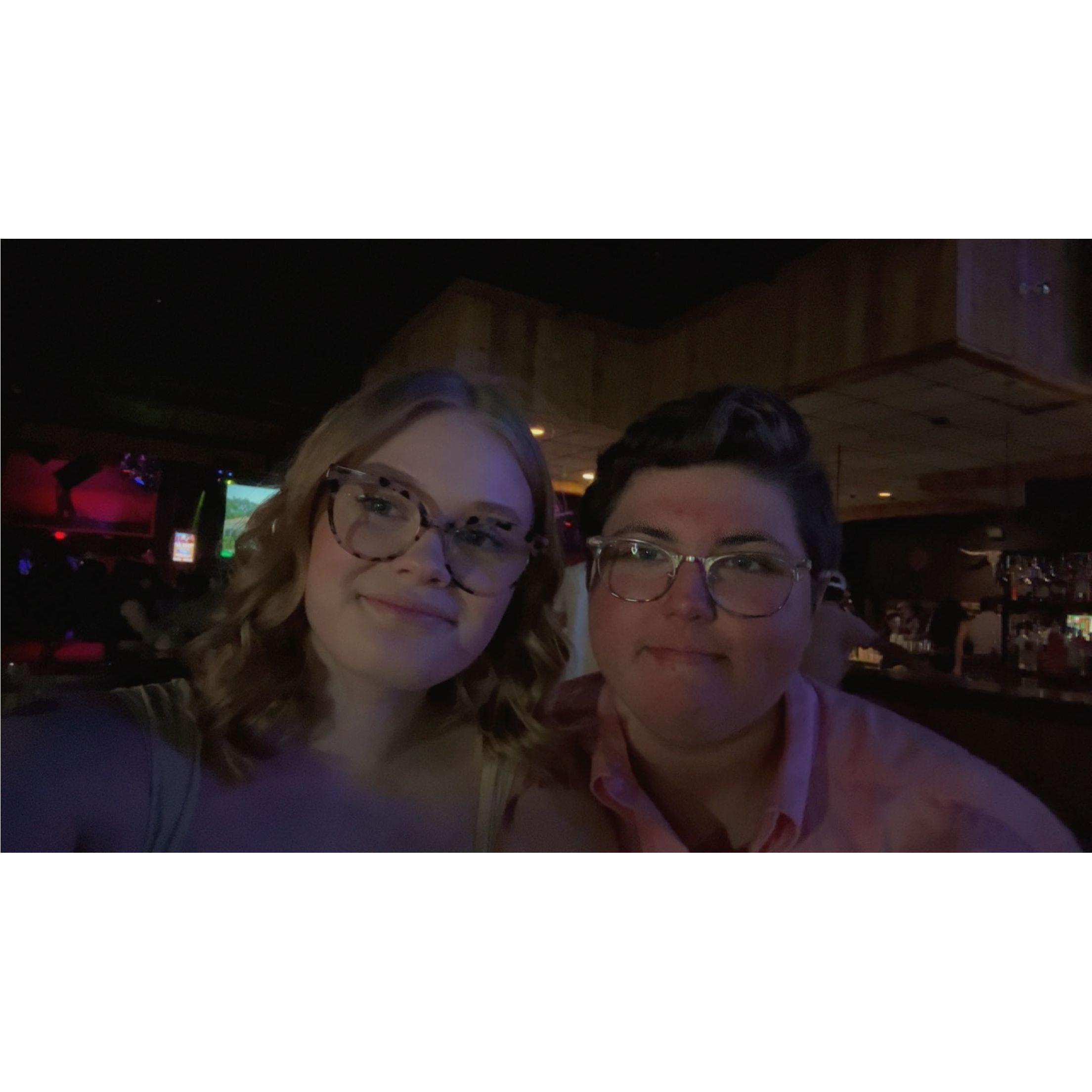 A photo we got during a fun night out with friends