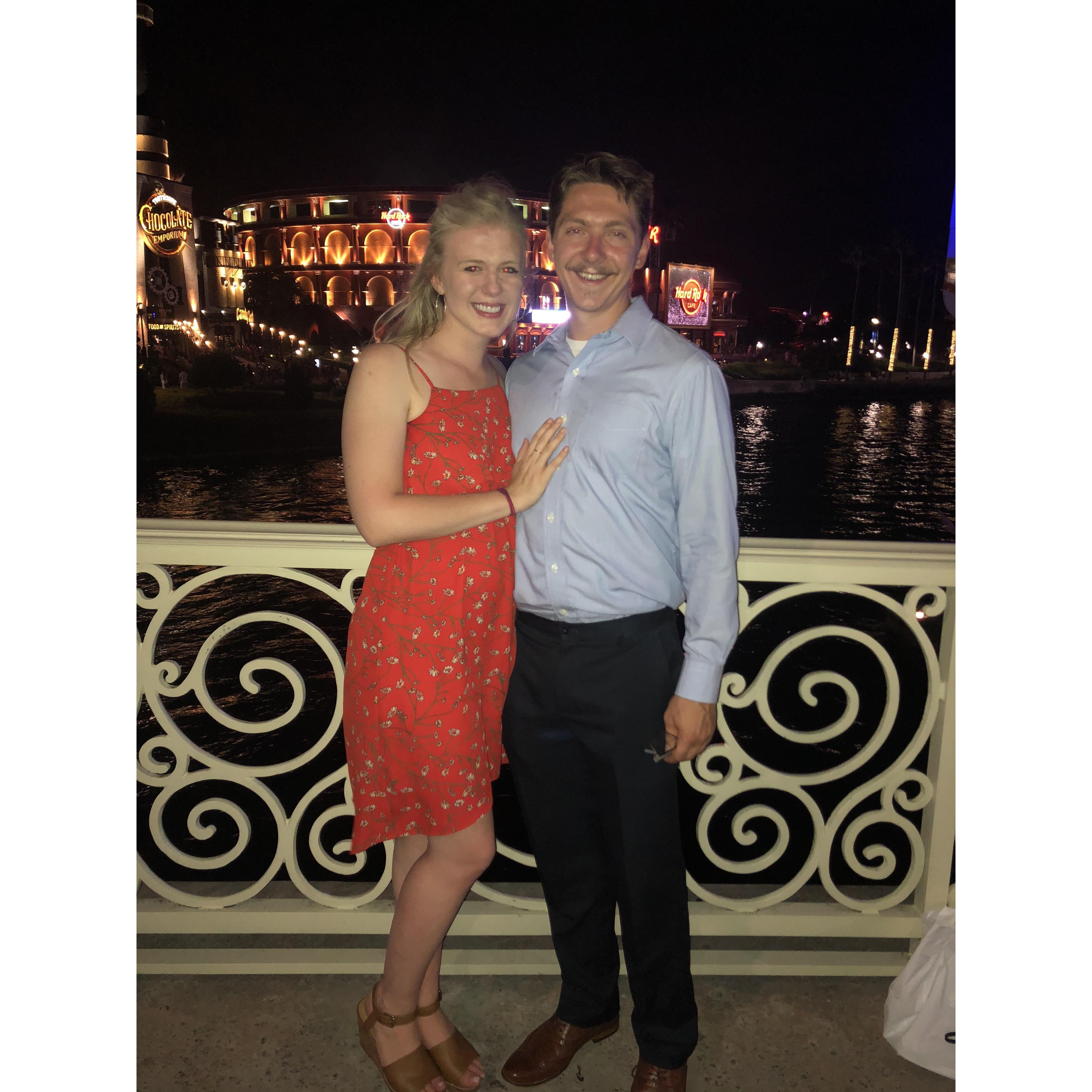 On a trip with Rocco's family in Orlando!