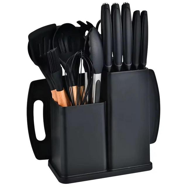 KITCHENWARE SET DE 19 PIECE (BLACK)