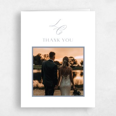 Dusty Blue Wedding Thank You - Artvin Photo