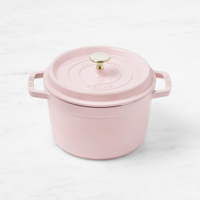 Staub Enameled Cast Iron Deep Oven, 3-Qt., Pink Peony