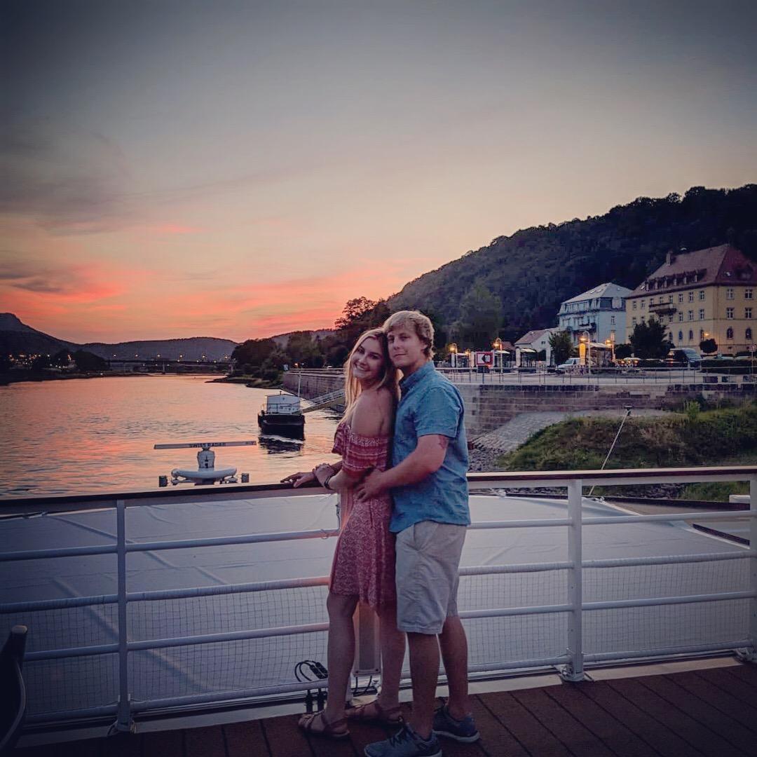 Sunset view in Germany.