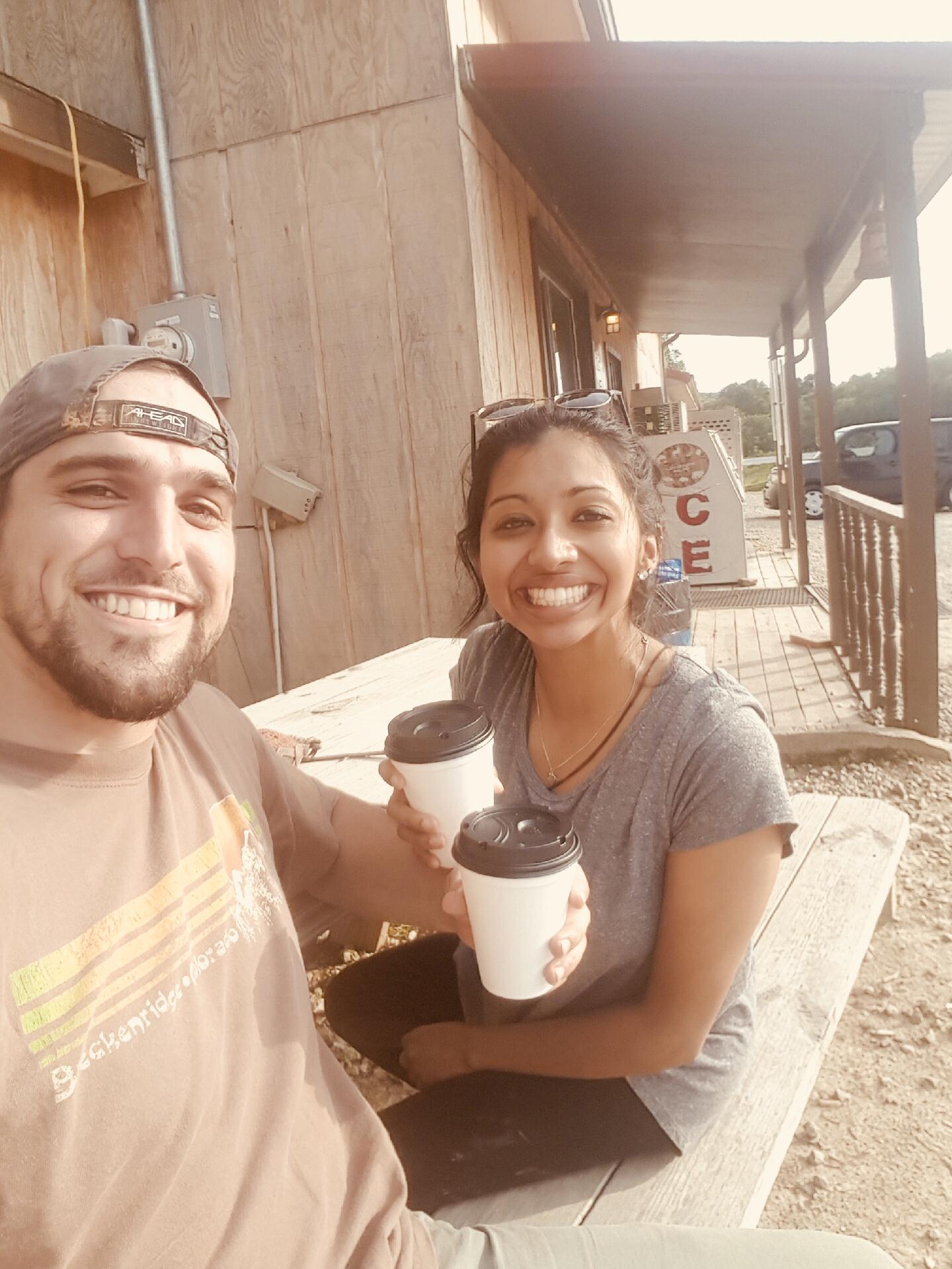 Outside “Mom & Pop’s Bait Shop”- waiting for Vautrin’s dad to pick us up after getting a flat tire when we tried to stop and check out a fire watch tower along the highway