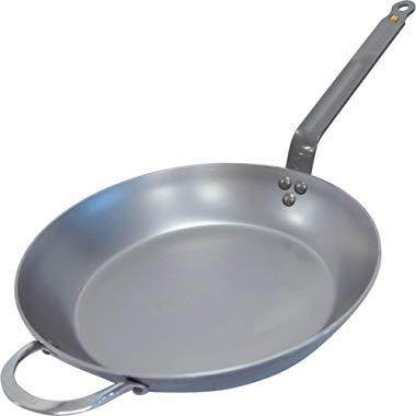 De Buyer MINERAL B Round Carbon Steel Fry Pan 12.5-Inch - 5610.32