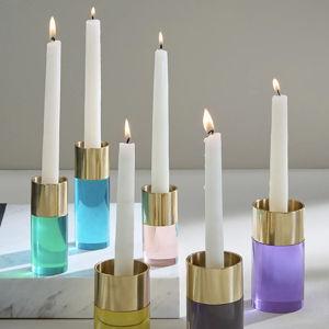 Jonathan Adler Jacques Candles Holders, Set of 6 - MULTI COLOR