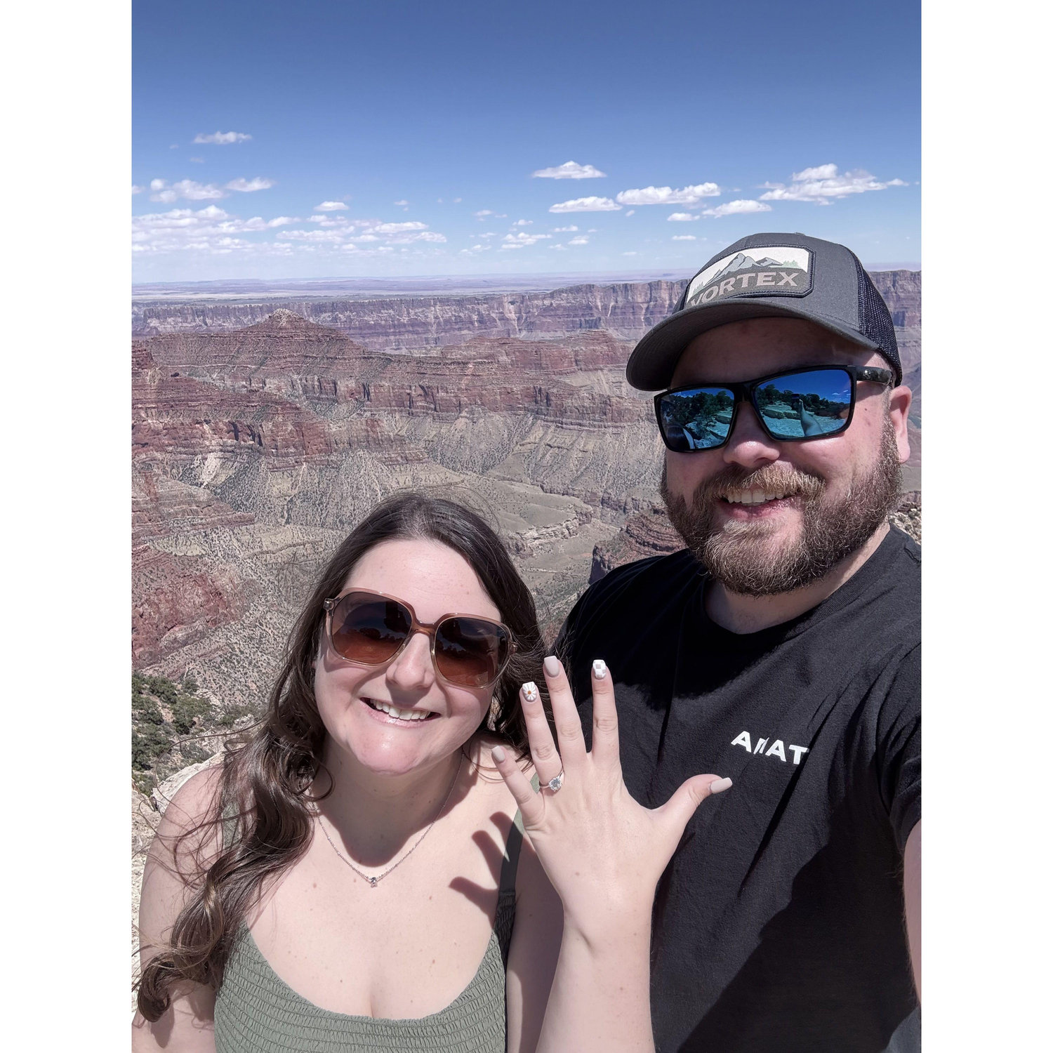 After Reece proposed at the Grand Canyon