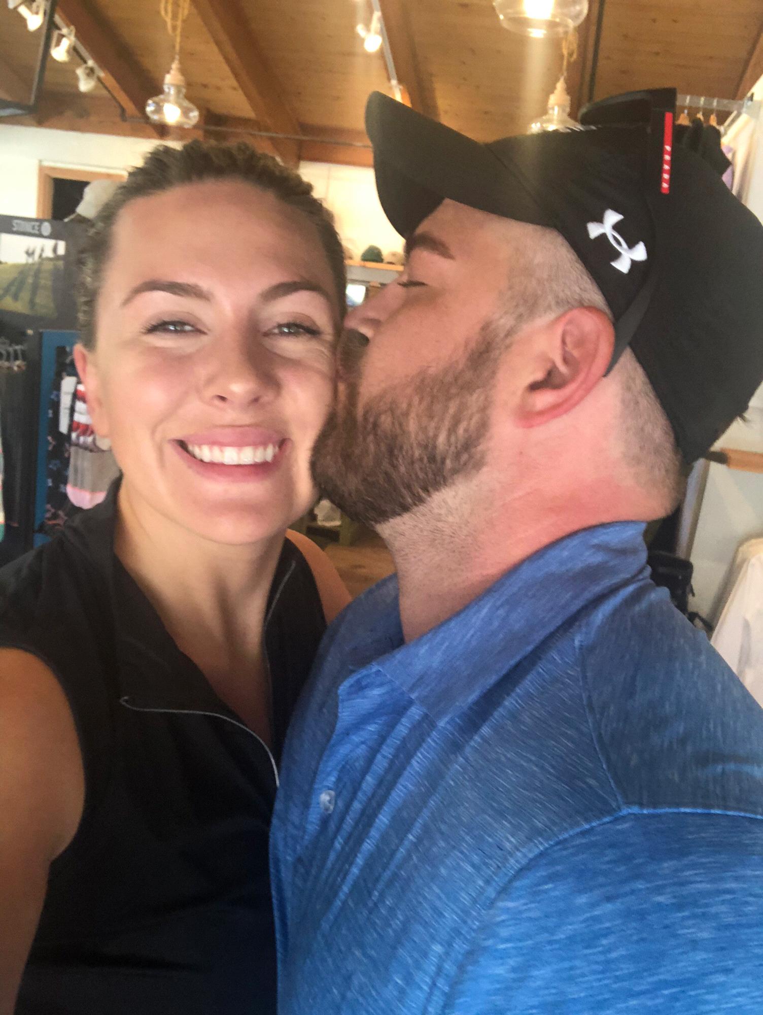 Right before we tried to golf in Laguna Beach. There were fewer smiles after our round.