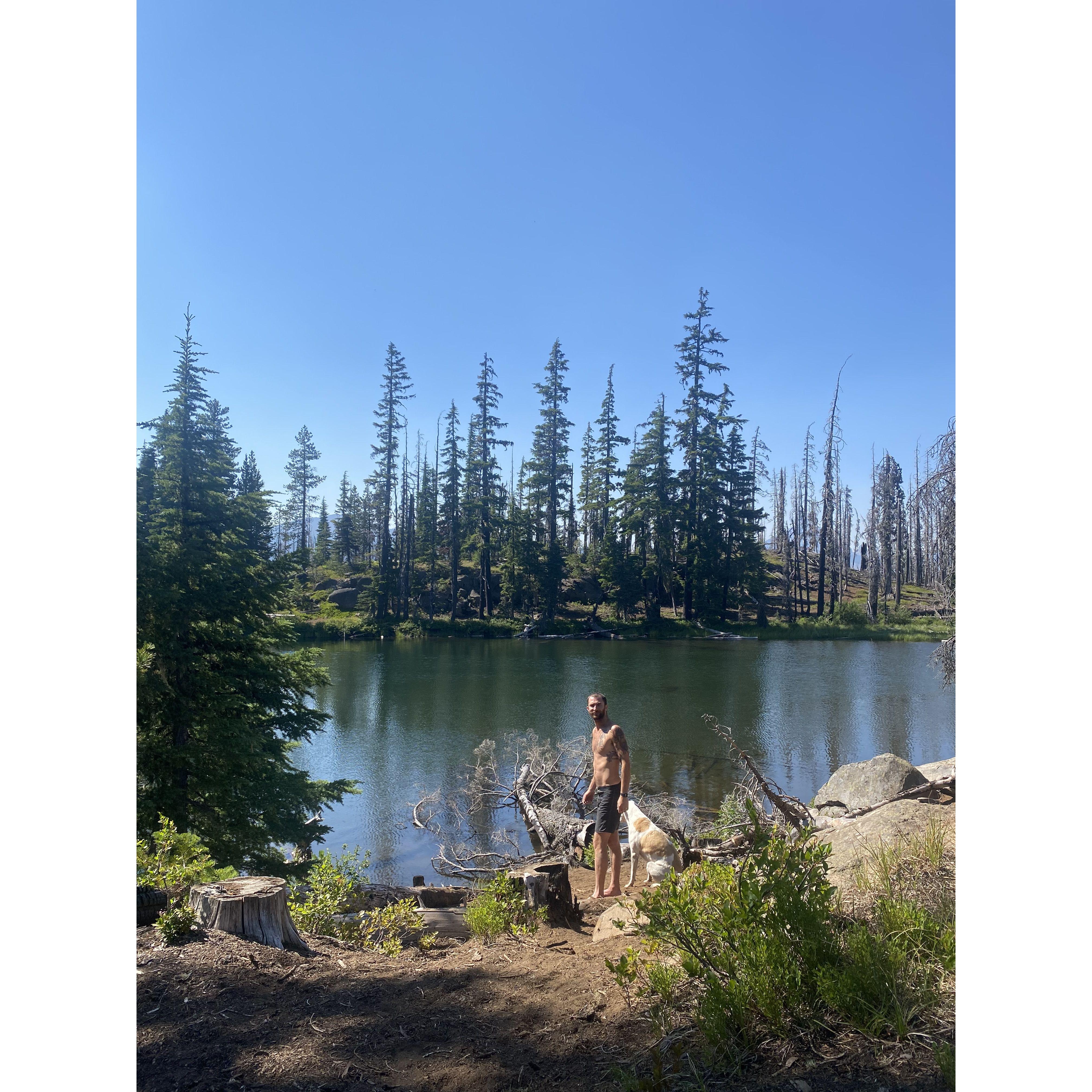 Lava camp lake