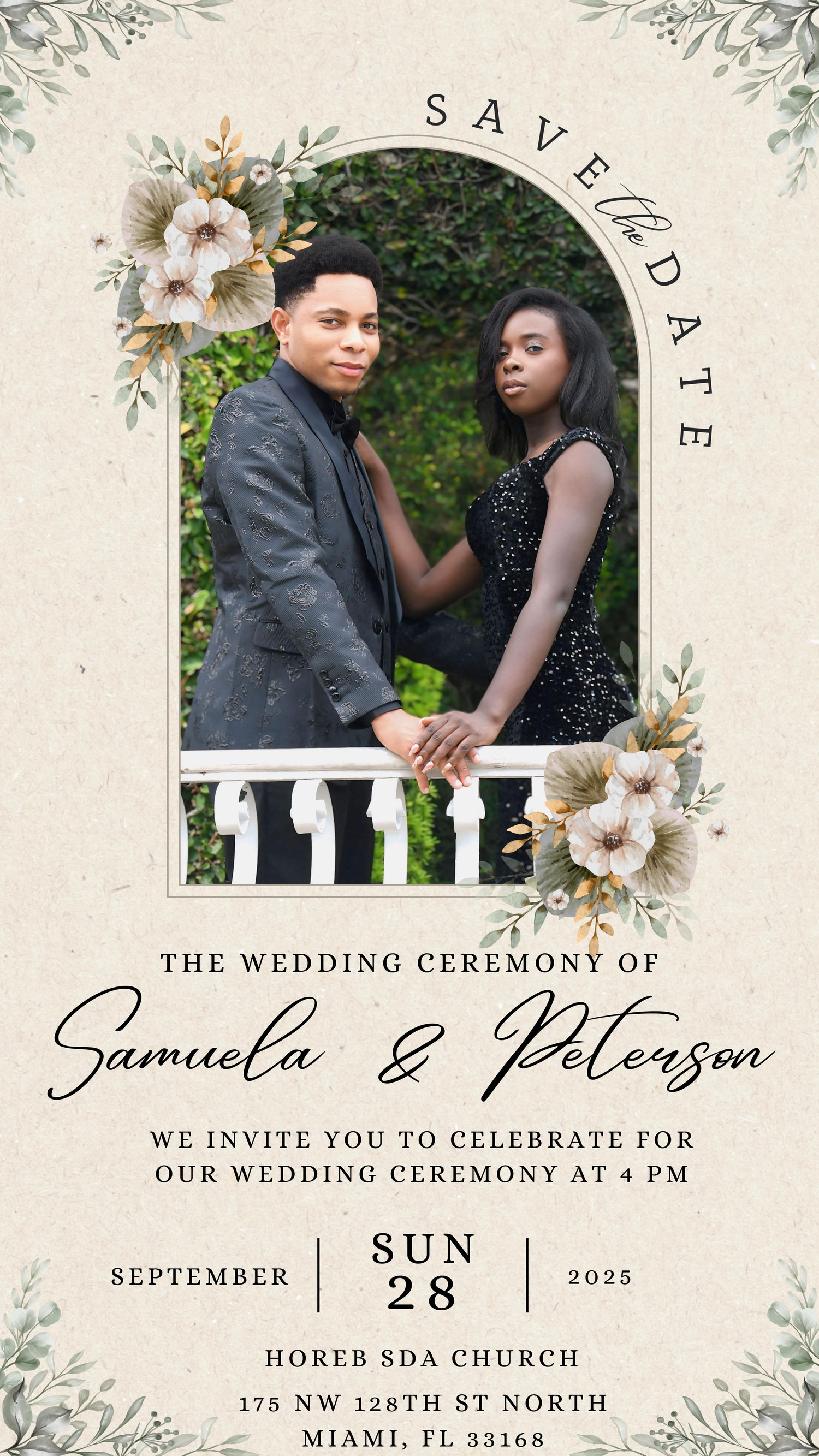 The Wedding Website of Peterson Nazaire and Samuela Pierre