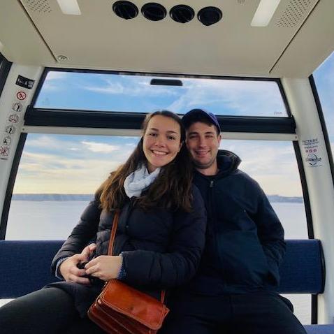 On the Ferris wheel in National Harbor