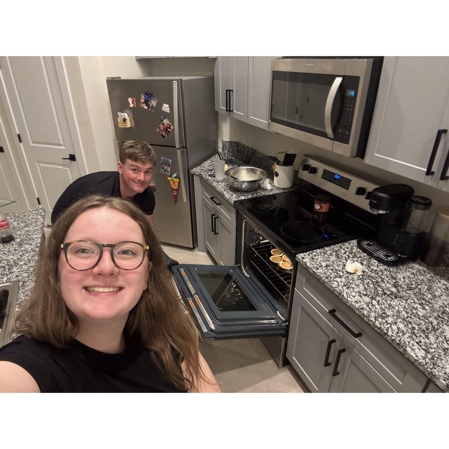 Making homemade pumpkin pie!