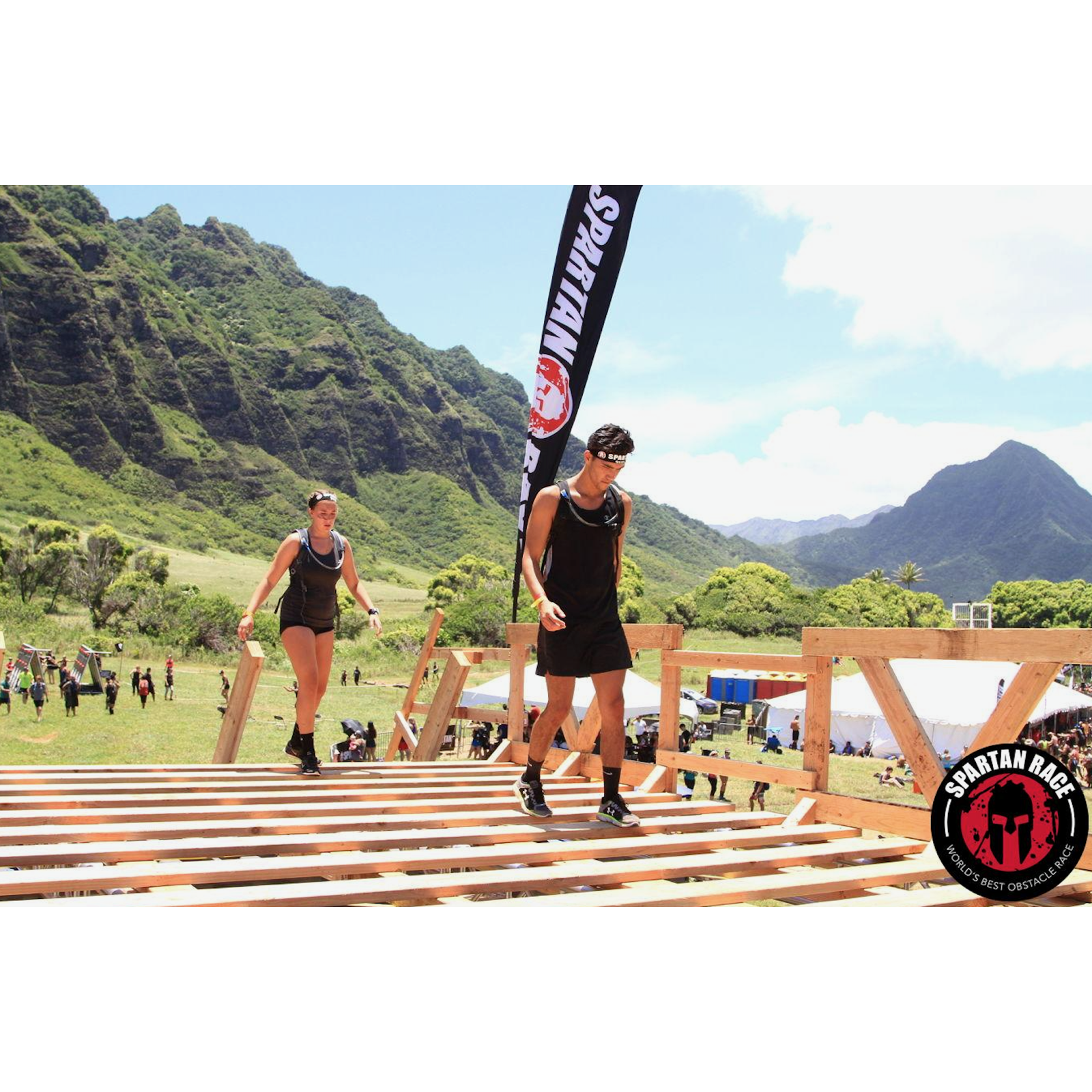 Great view of Kualoa Ranch during our race.