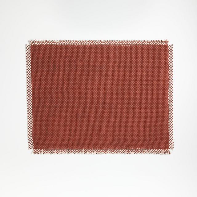Mayrie Clay Orange Fringe Placemat