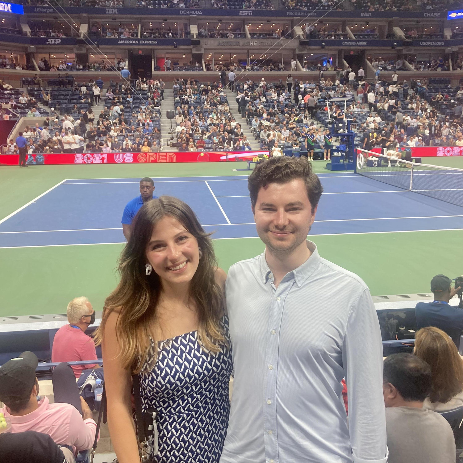 Peter's work closing dinner at the US Open, the infamous night Queens flooded in 2021 and we were stuck right in the middle of it!