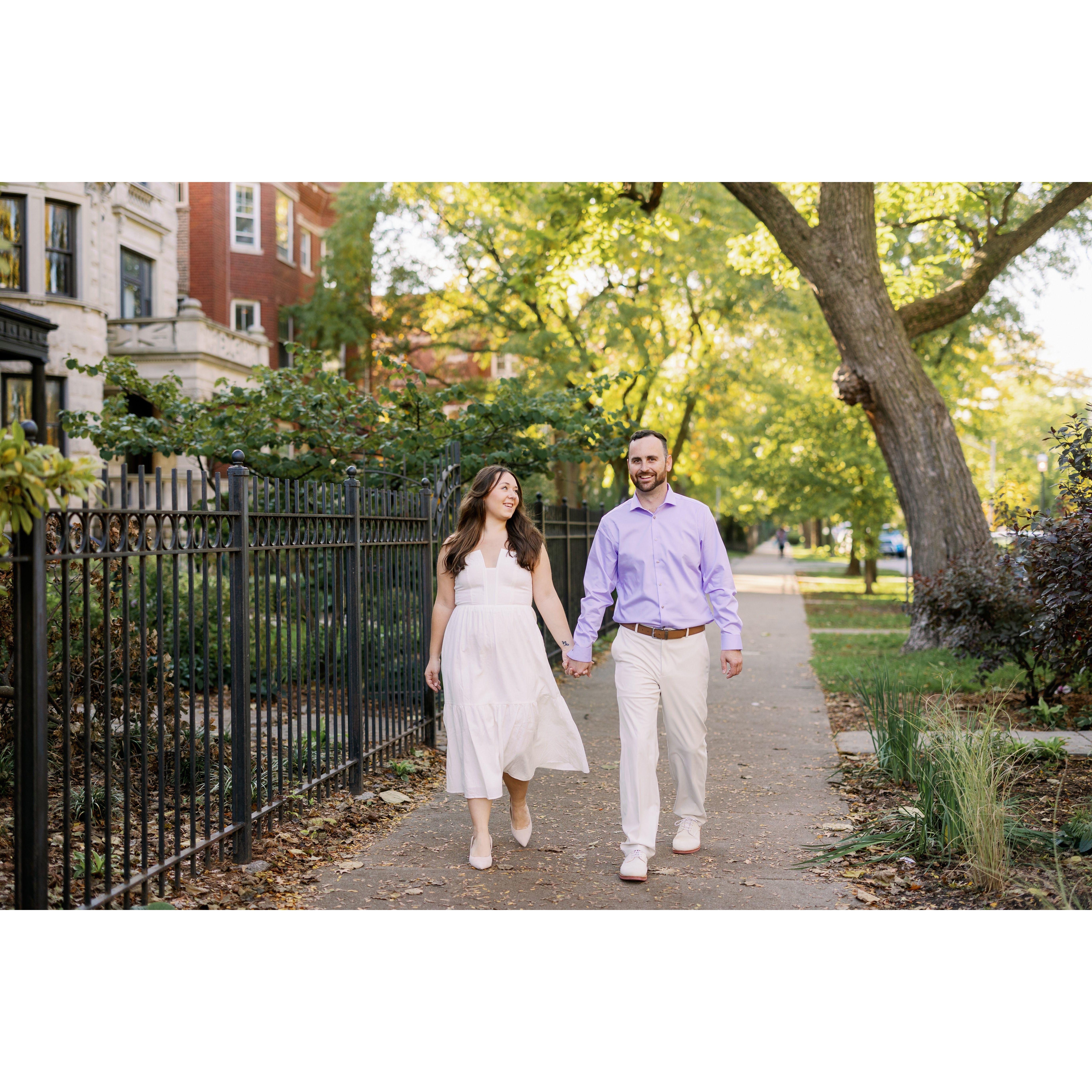 Engagement photos in Logan Square!