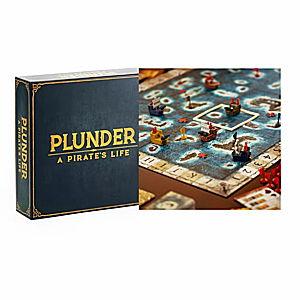 Plunder: A Pirate's Life Board Game by Lost Boy Entertainment: Strategy for Creative Thinking, 1-2 Hours, 3+ Players
