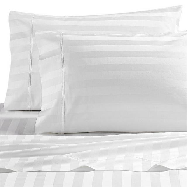 Wamsutta Dream Zone - Wamsutta® Dream Zone® Stripe 1000-Thread-Count PimaCott® King Sheet Set in White