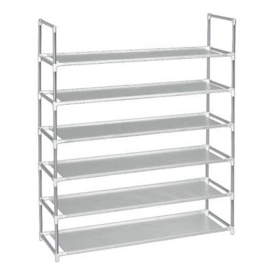 Simply Essential™ 6-Tier Fabric Shoe Rack in Grey