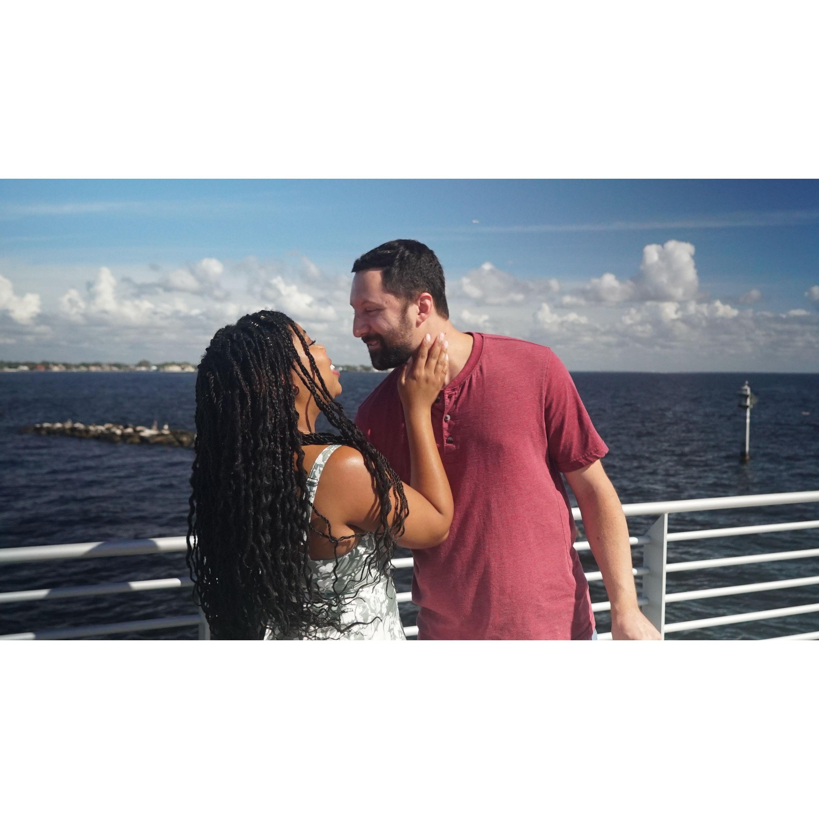 This was the moment right after we said yes to forever.