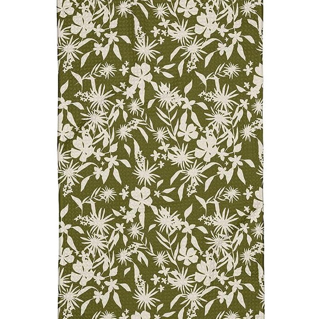 GEOMETRY BarTowel - Quick Dry Microfiber Cloth Dish Towel for Kitchen Drying - Premium Quick Dry Towel (Leafy Luxe, 12"x24")