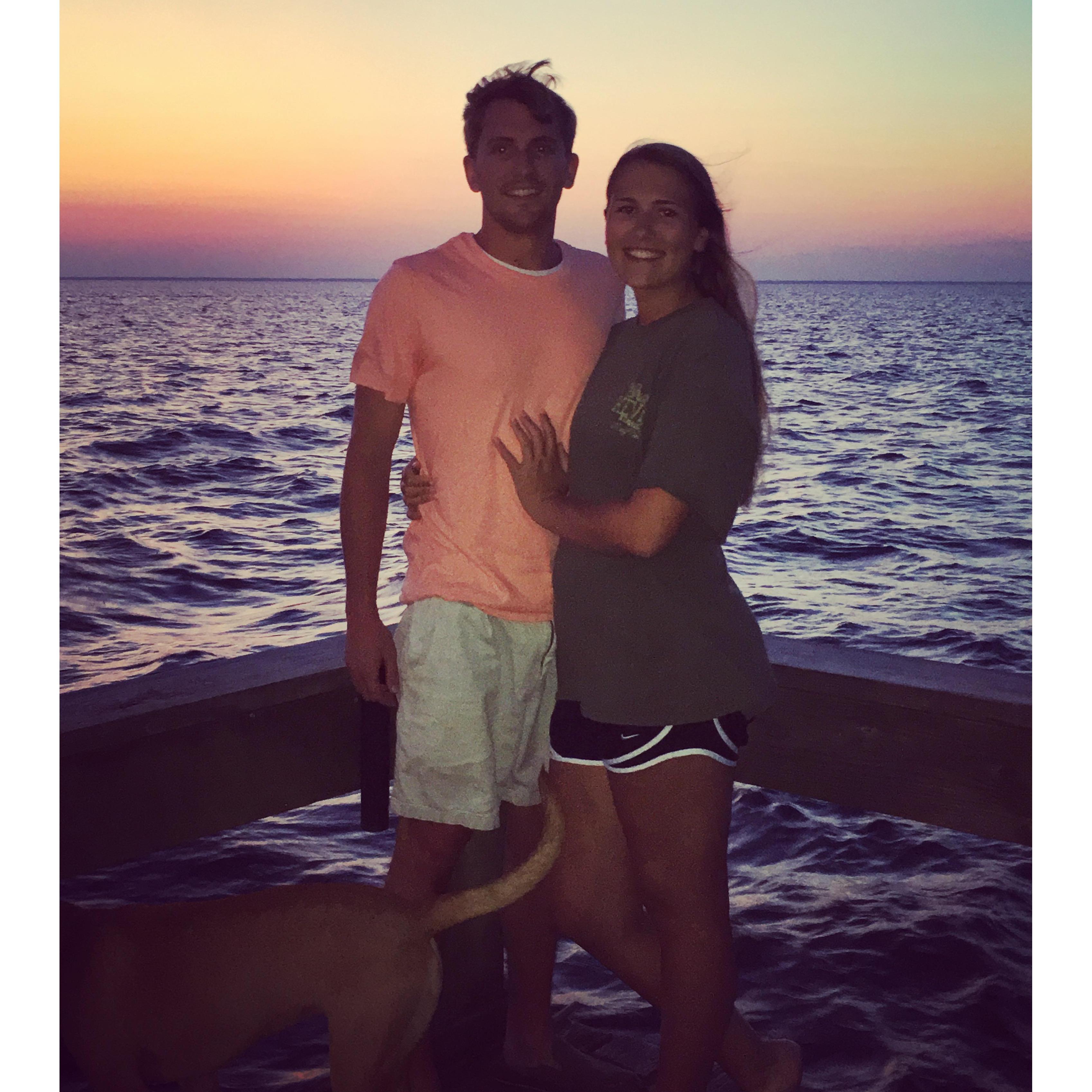 Our first trip to my lake house together!