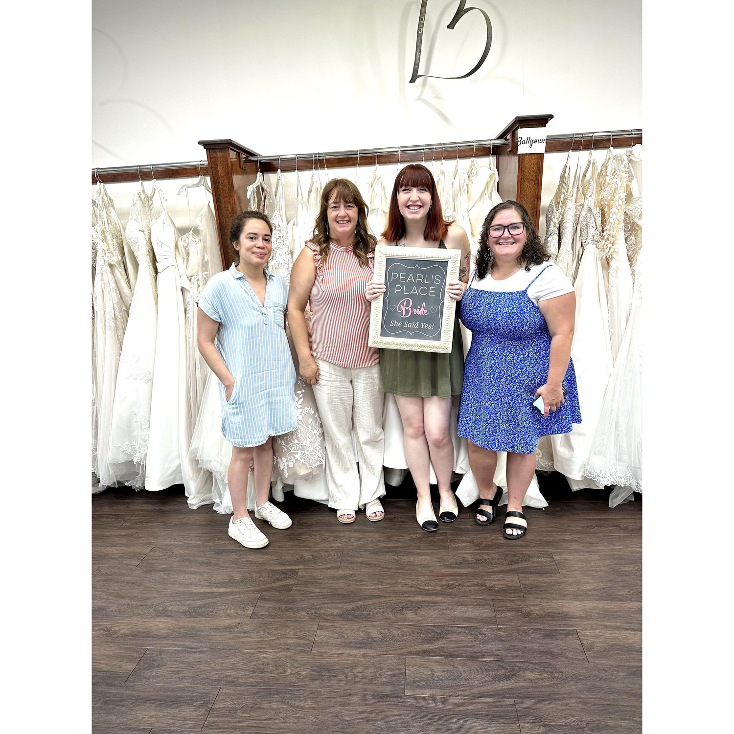 When I found the dress!!!