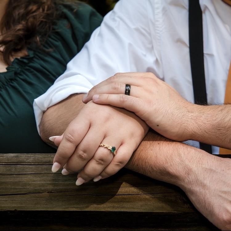 David chose my ring and I chose his (we were both going to get rings).