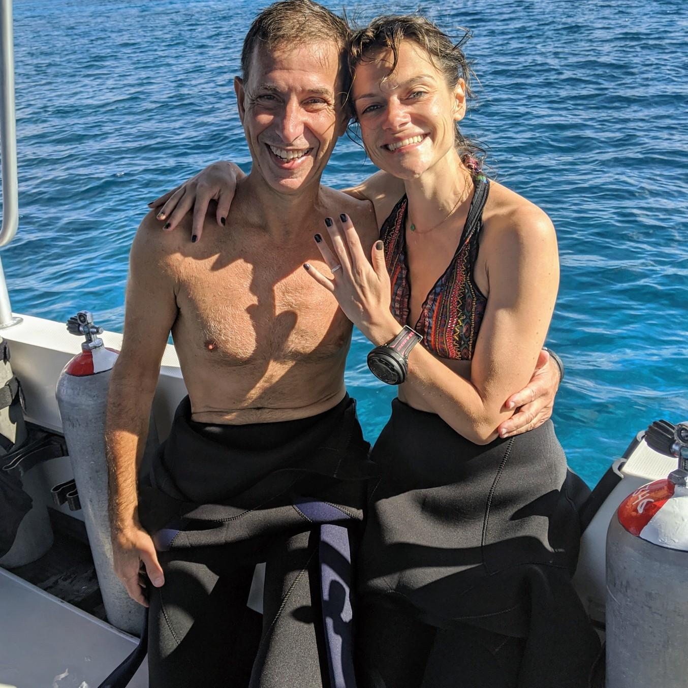 Engagement in Cozumel, Mexico
