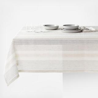 Chesney Linen Striped Tablecloth