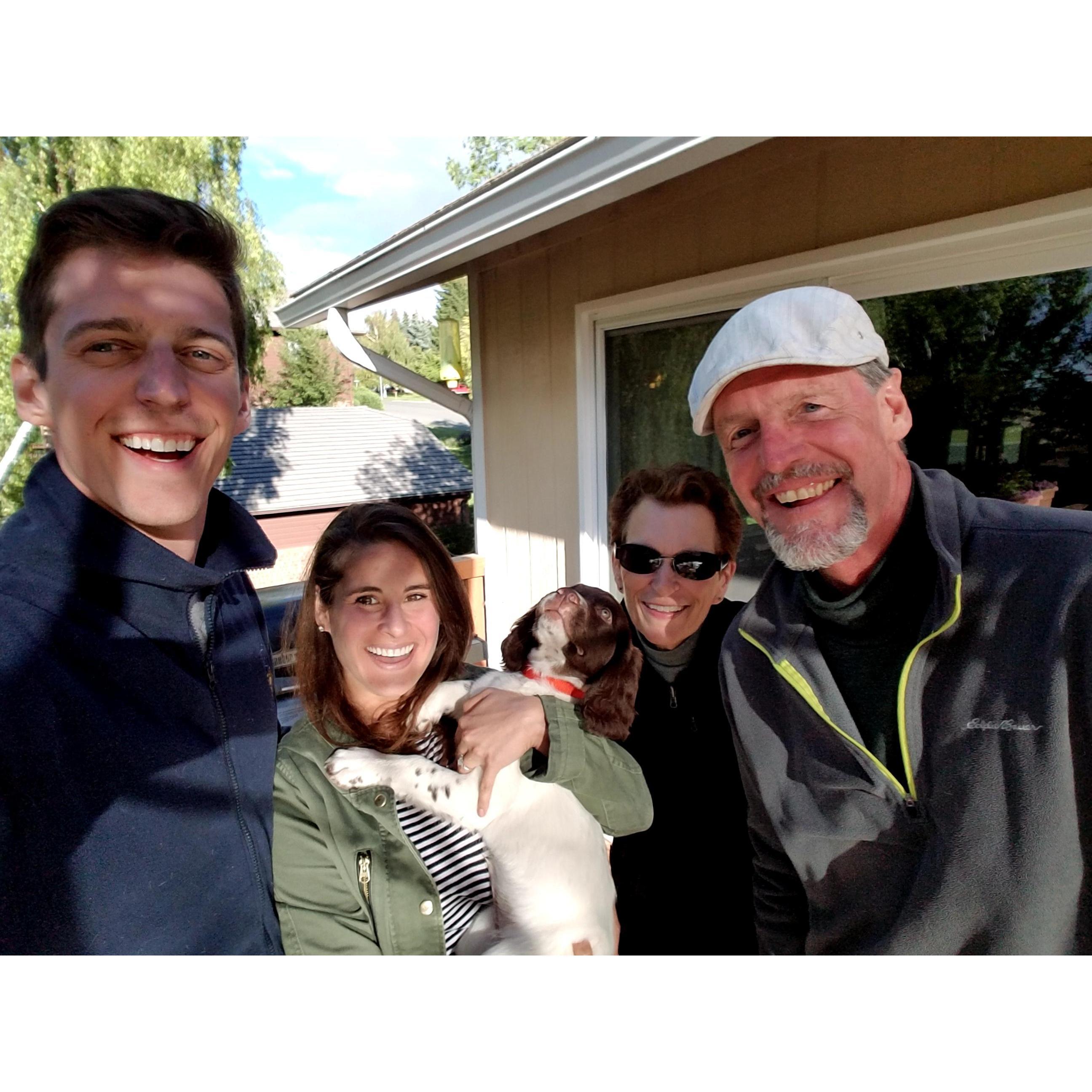 I'm not sure if Chuffy's legs have touched the earth in Rachel's company.