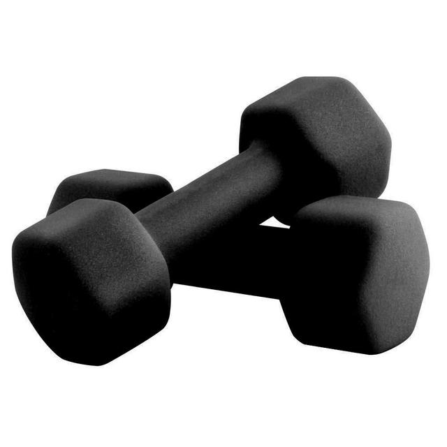 Portzon Set of 2 Neoprene Dumbbell Hand Weights, Anti-Slip, Anti-roll