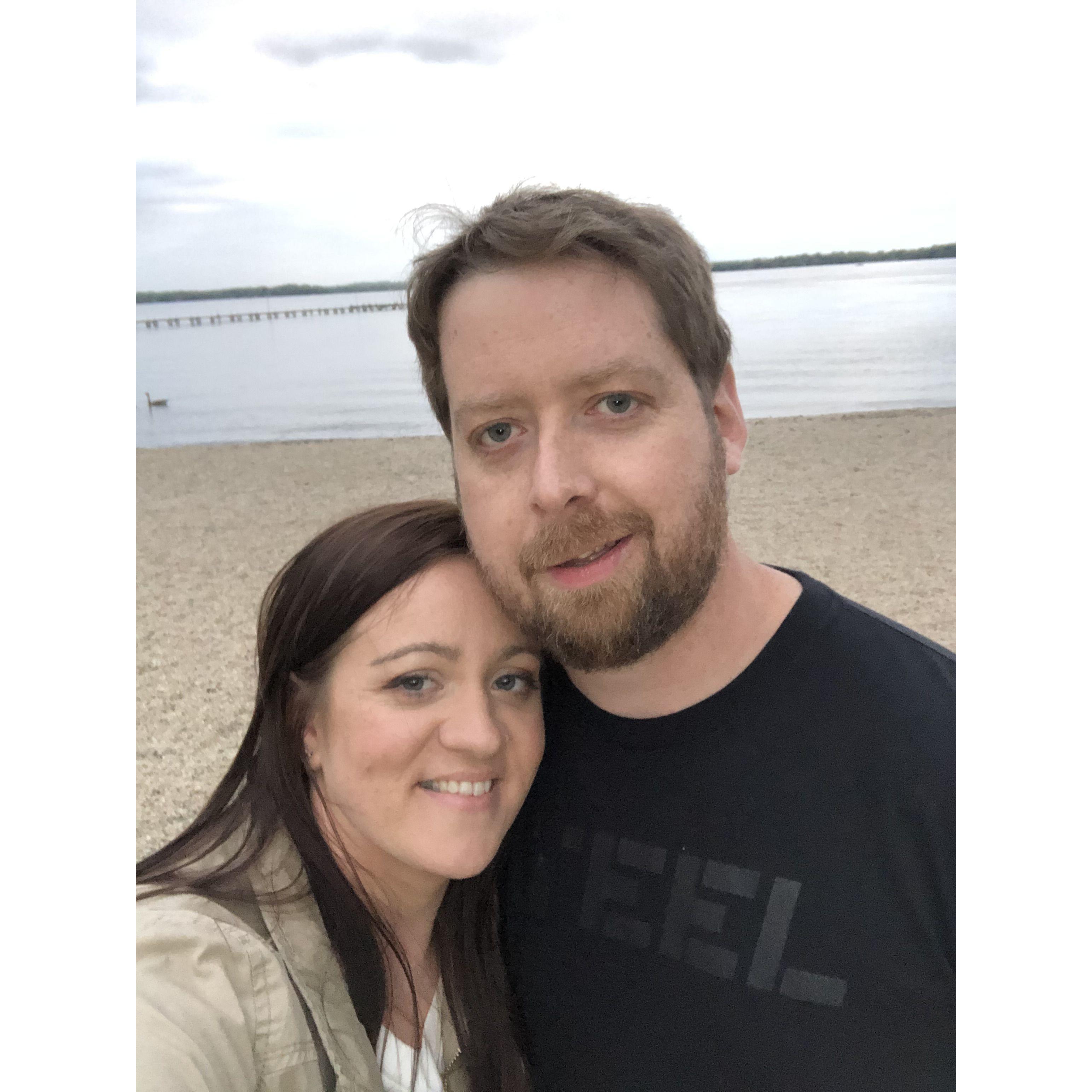 5.21.2020: Our first official photo as a couple! Tom had texted earlier saying we needed to take our relationship to the next level...a selfie together!