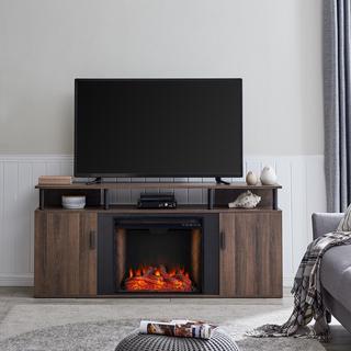Livingvale Fireplace Media Console with Alexa-Enabled Firebox