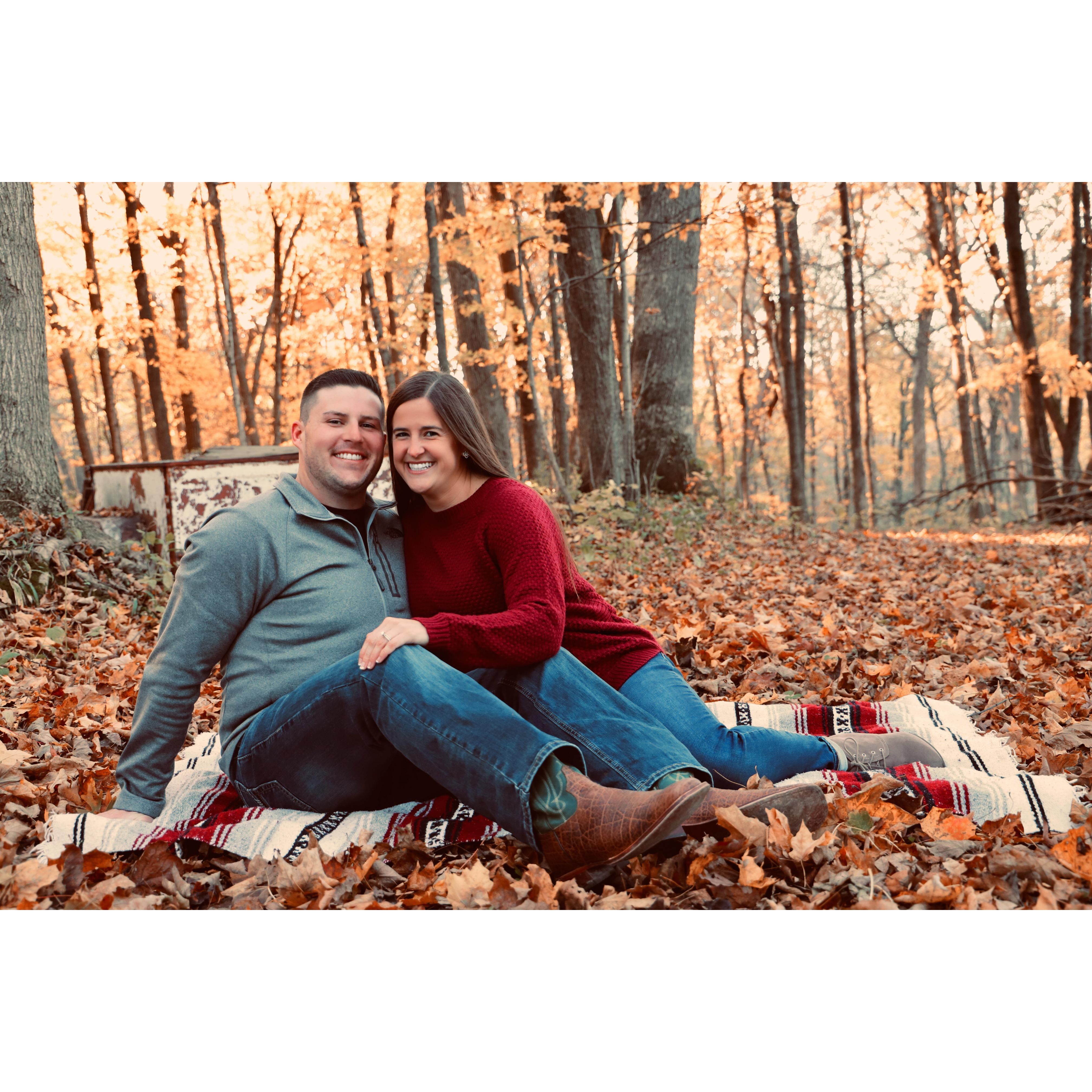 Engagement picture taken by Taylor Dolan Photography