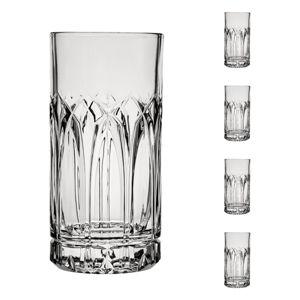 Ocean by Anchor Hocking Traze Past Highball Glasses (4-Pieces), 12-ounce, Dishwasher Safe