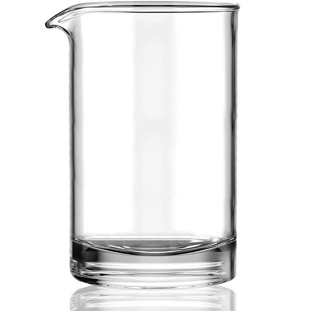 Cocktail Mixing Glass - Glass Pitcher for Stirring Cocktails, Made of Lead-Free Crystal Glass with Seamless, Handblown Construction - Plain Design (24-ounces)…